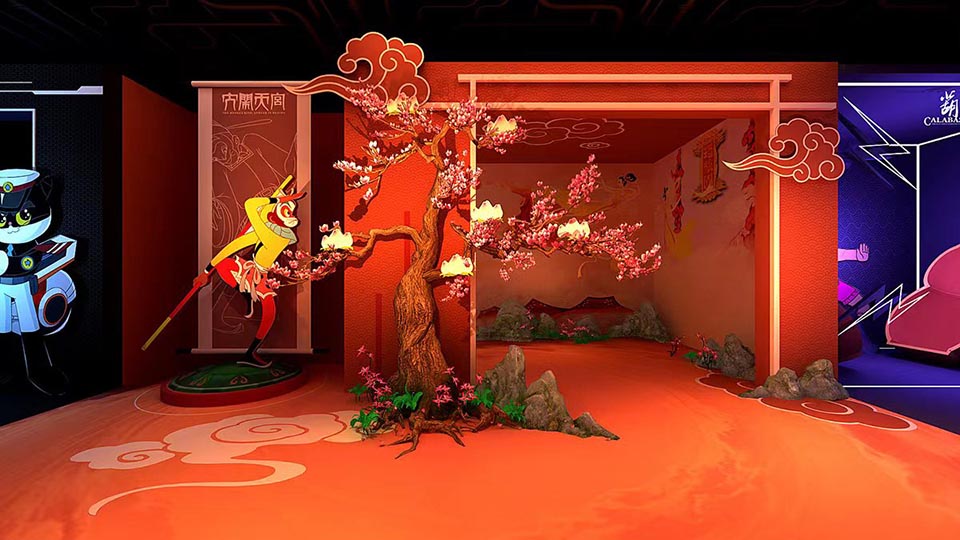 “童年英雄AI幻想互动展”亮相豫园华宝楼