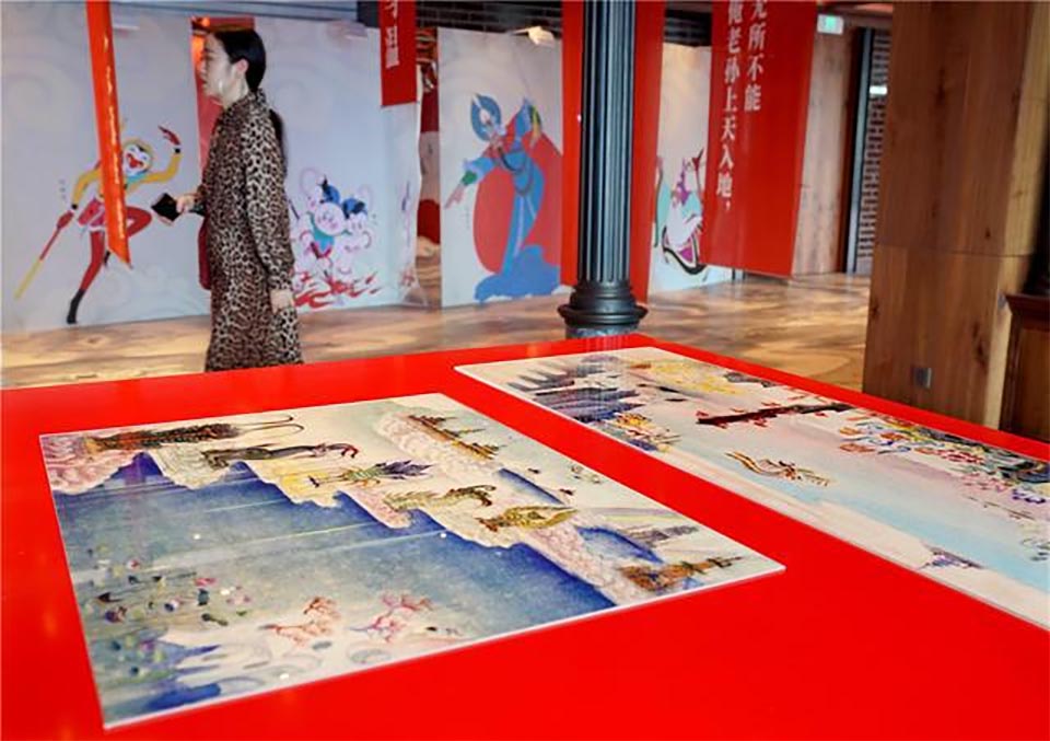 “孙悟空”亮相中国第一高楼:《大闹天宫》原画展在沪开幕