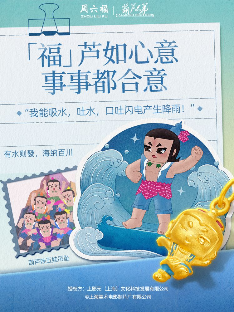 【元·动态】有“金”喜！葫芦兄弟 × 周六福 联名新品速览